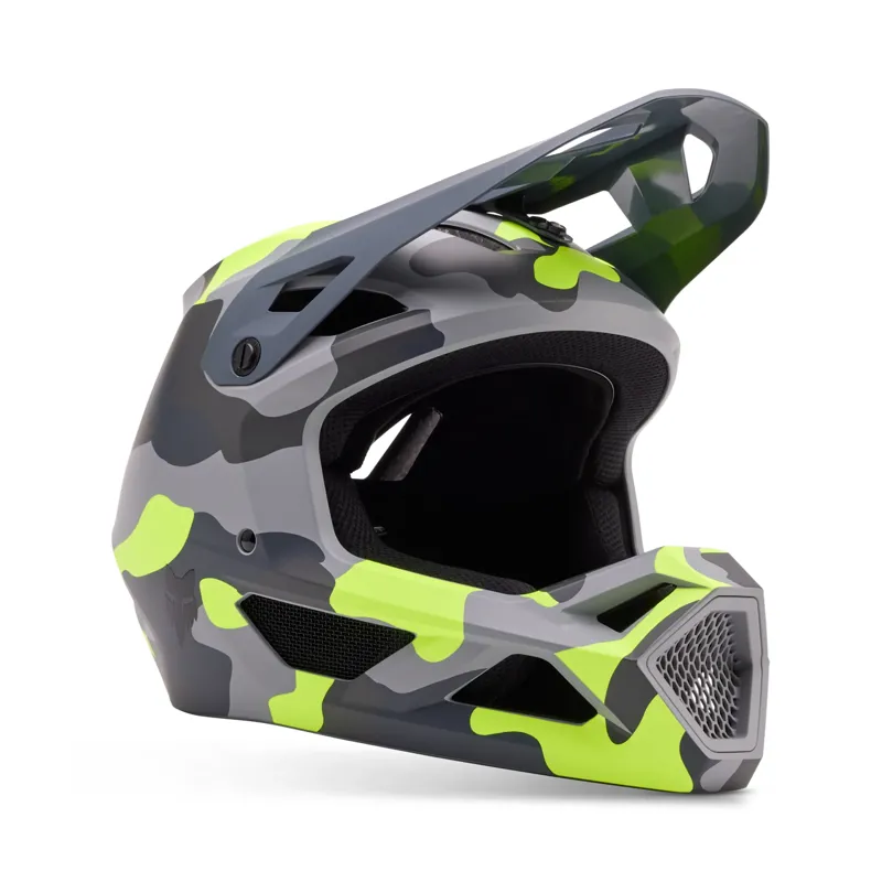 Fox Racing Rampage Youth Full Face MTB Helmet in Green Camo