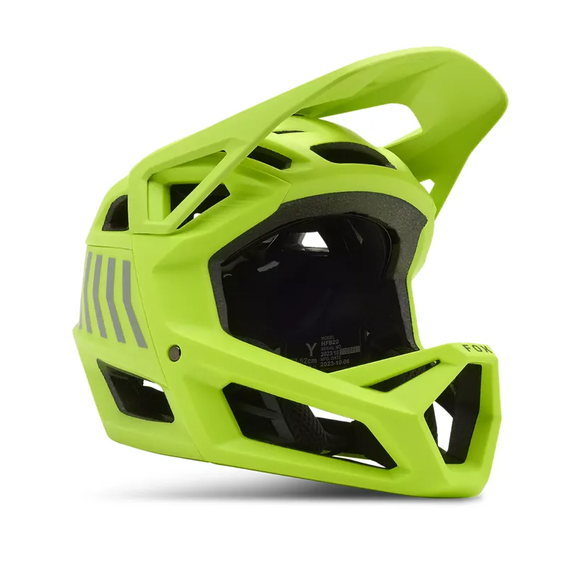 Fox Racing Proframe Youth MTB Full Face Helmet in Fluorescent Yellow-1