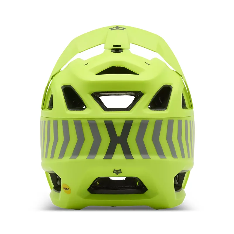 Fox Racing Proframe Youth MTB Full Face Helmet in Fluorescent Yellow-4