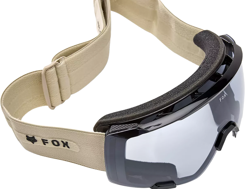 Fox Racing PureVue Black/Clear Goggles in Cream-2