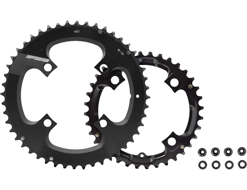 FSA Yamaha Ebike Chainring Set 2x11 104/64 BCD 48/36T in Black