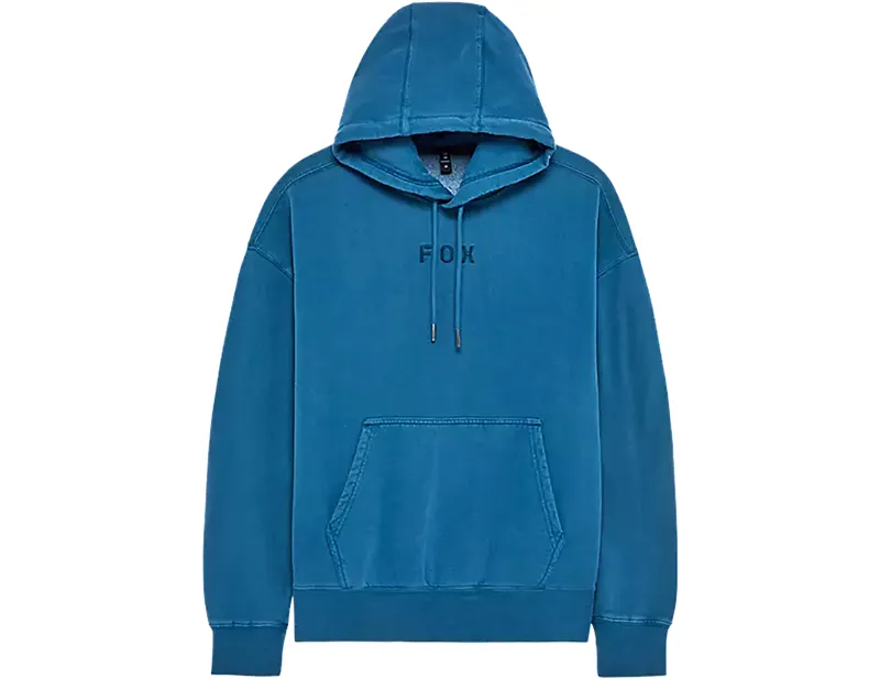 Balfes Bikes Fox Wordmark Oversized Pullover Hoodie in Twilight Blue | Free postage over £30, £10 off first order, price match & 0% finance.