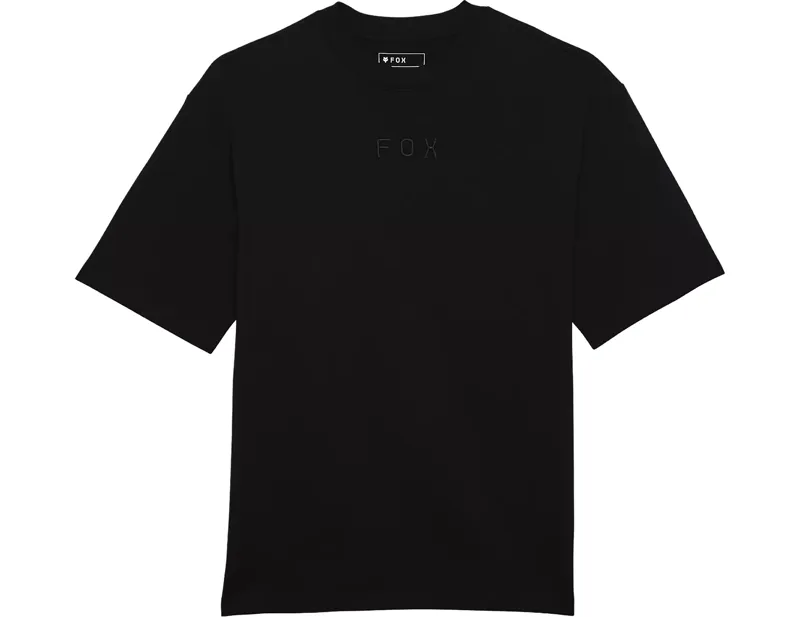 Fox Wordmark Oversized Short Sleeve T-Shirt in Black