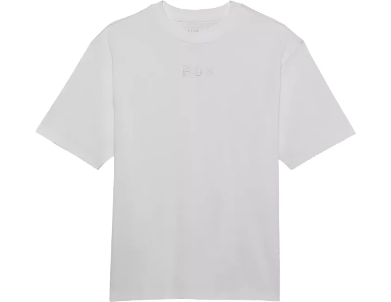 Fox Wordmark Oversized Short Sleeve T-Shirt in Optic White