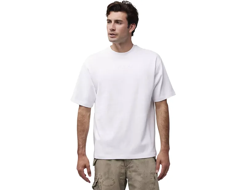 Fox Wordmark Oversized Short Sleeve T-Shirt in Optic White-2
