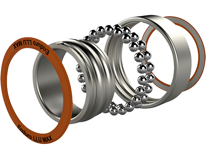 Enduro Bearings DR 1017 2RS - ABEC 3 MAX in Silver