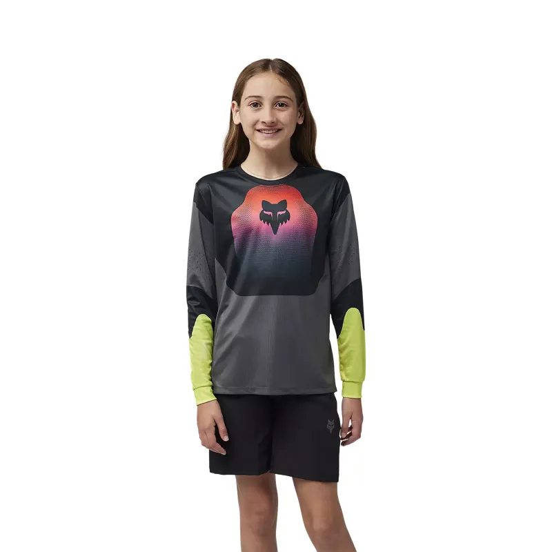 Fox Racing Ranger Revise Long Sleeve Youth Jersey in Black/Pink-2