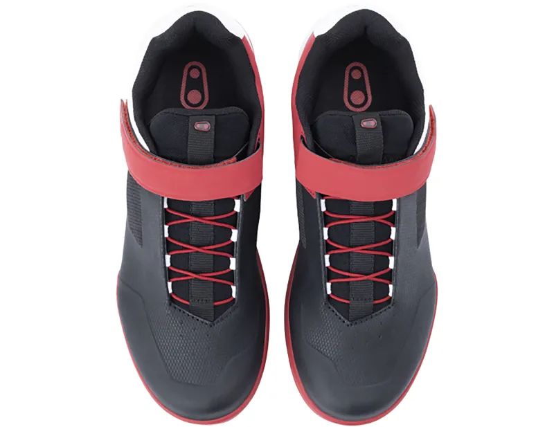 Crankbrothers Stamp Speedlace MTB Shoes in Red/Black/White-2