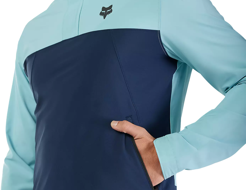 Fox Racing Ranger Wind Pullover in Vintage Wash Blue-6