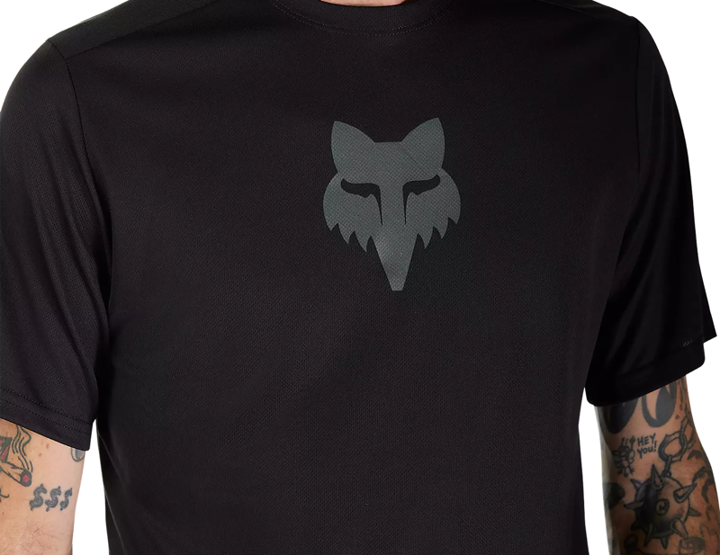 Fox Racing Ranger Short Sleeve Fox Head Jersey in Black-4