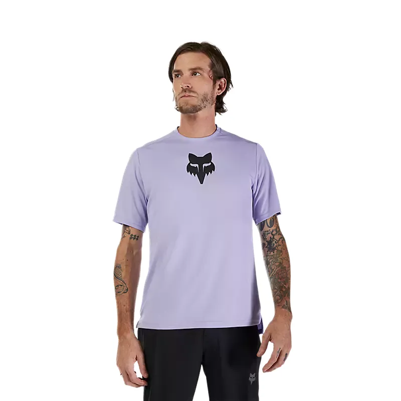 Fox Racing Ranger Short Sleeve Fox Head Jersey in Lilac-2