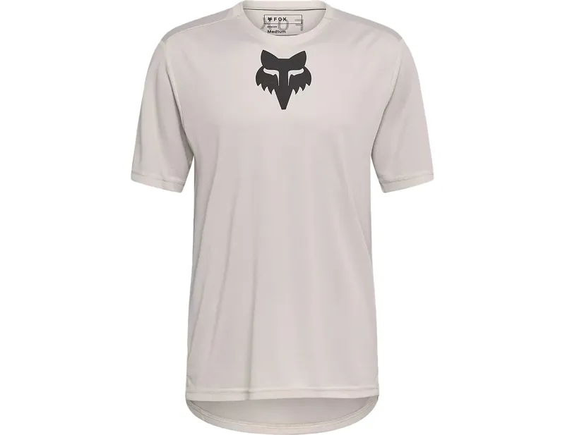 Fox Racing Ranger Short Sleeve Fox Head Jersey in Vintage White