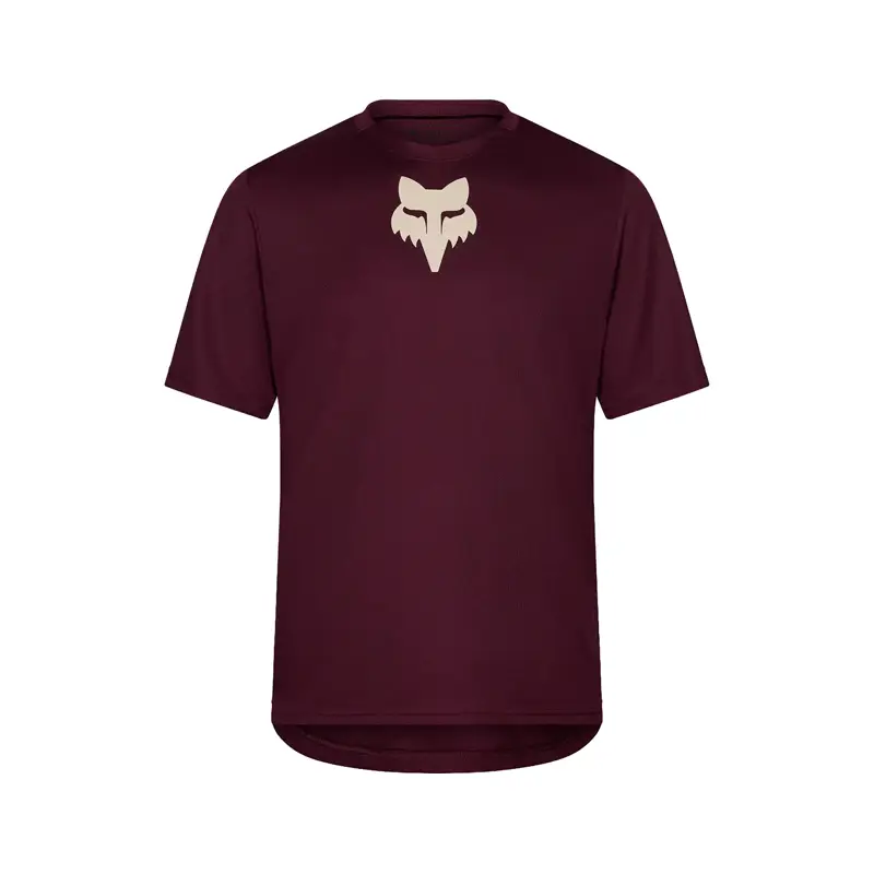 Balfes Bikes Fox Ranger SS Jersey Fox Head in Dark Maroon | Free postage over £30, £10 off first order, price match & 0% finance.