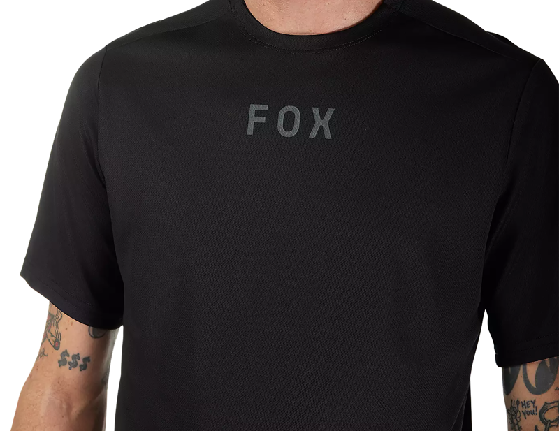 Fox Racing Ranger Short Sleeve Wordmark Jersey in Black-4
