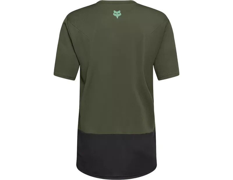 Fox Racing Ranger Short Sleeve Wordmark Jersey in Dark Sage Green-1