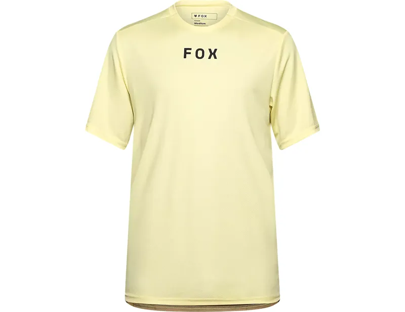 Fox Ranger Wordmark Short Sleeve Jersey in Lemonade