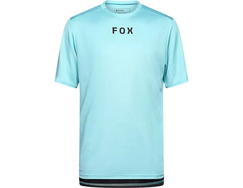 Balfes Bikes Fox Racing Ranger Short Sleeve Wordmark Jersey in Vintage Wash Blue | Free postage over £30, £10 off first order, price match & 0% finance.