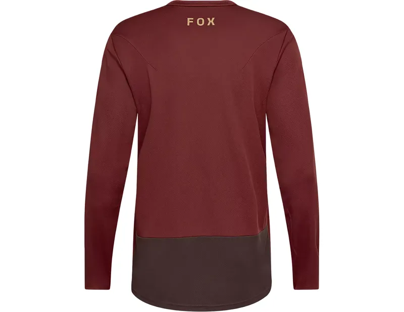 Fox Racing Ranger Long Sleeve Fox Head Jersey in Rust Brown-1