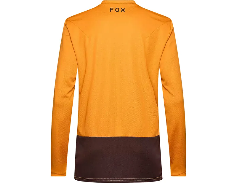 Fox Racing Ranger Long Sleeve Fox Head Jersey in Carmel Brown-1