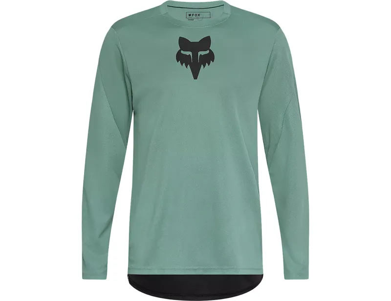 Fox Ranger Fox Head Long Sleeve Jersey in Sage