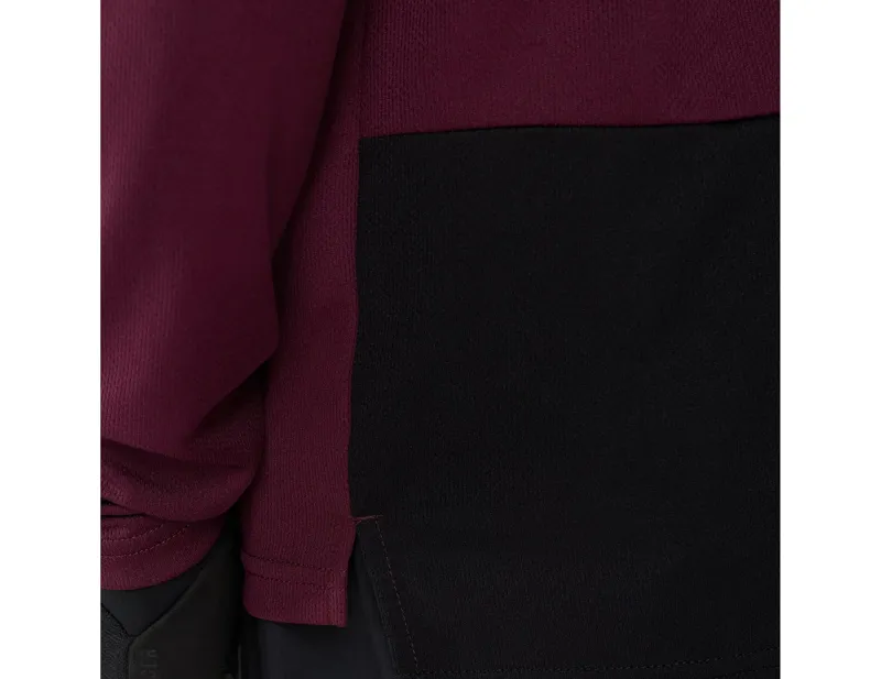 Fox Ranger Fox Head Long Sleeve Jersey in Dark Maroon-5
