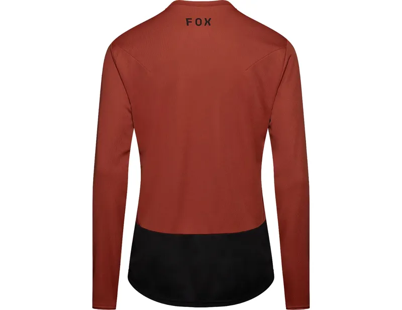 Fox Ranger Fox Head Long Sleeve Jersey in Amber Scarlet-1
