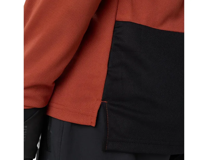 Fox Ranger Fox Head Long Sleeve Jersey in Amber Scarlet-5