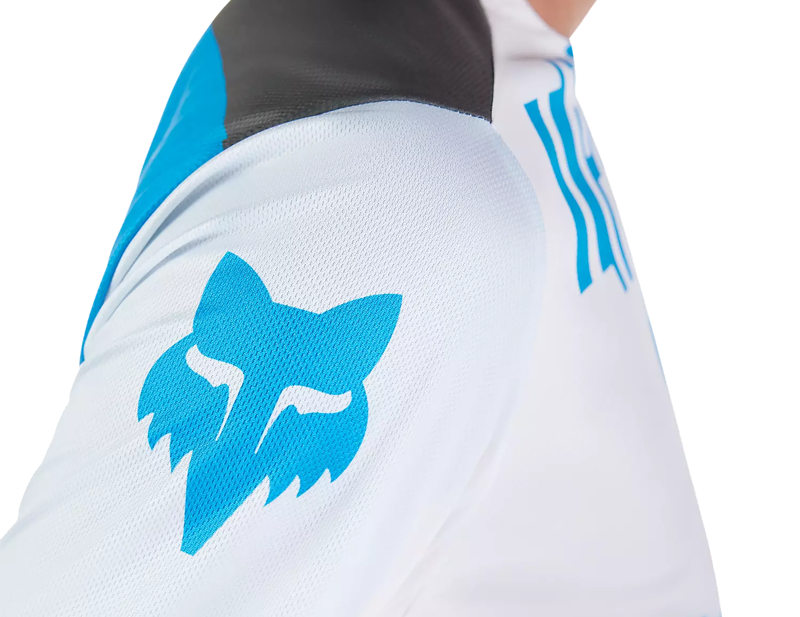 Fox Racing Ranger Digi Image Long Sleeve Jersey in White/Blue-6
