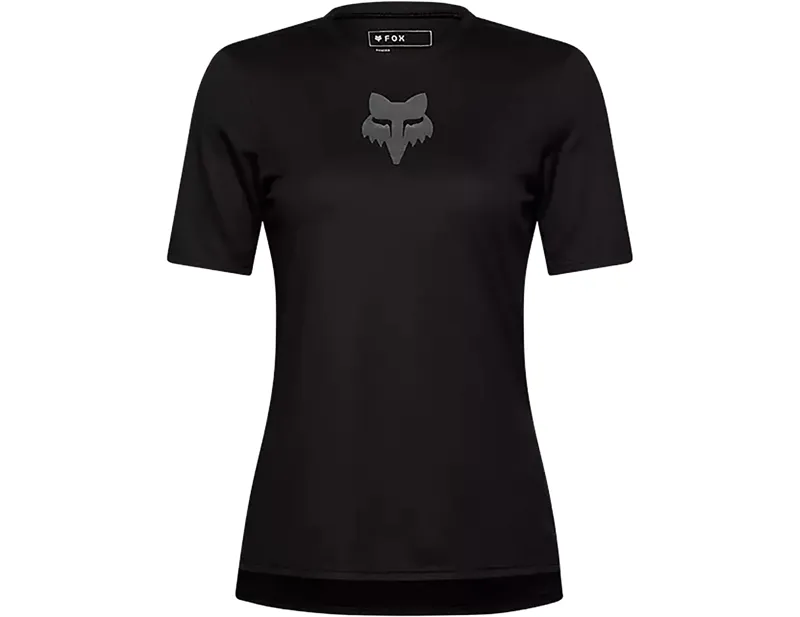 Fox Clothing Womens Ranger Fox Head short sleeve Jersey in black