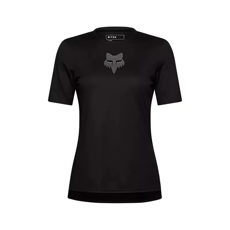 Balfes Bikes Fox Clothing Womens Ranger Fox Head short sleeve Jersey in black | Free postage over £30, £10 off first order, price match & 0% finance.