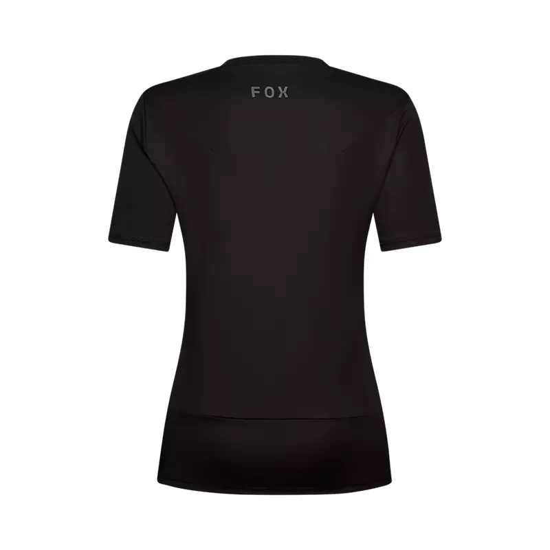 Fox Clothing Womens Ranger Fox Head short sleeve Jersey in black-1