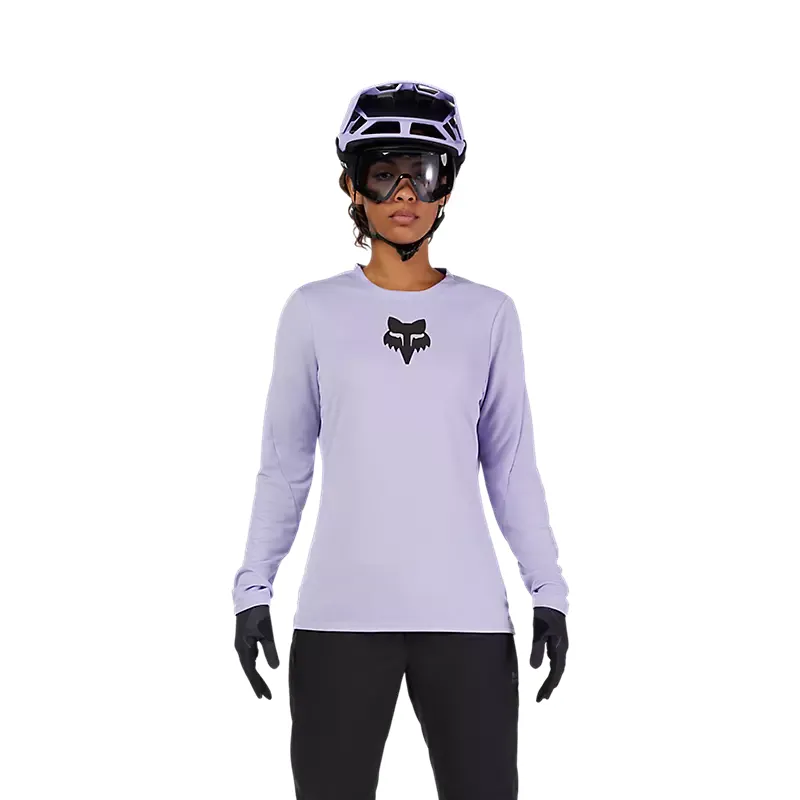 Fox Racing Women's Long Sleeve Ranger Fox Head Jersey in Lilac-2
