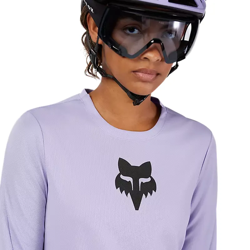 Fox Racing Women's Long Sleeve Ranger Fox Head Jersey in Lilac-4