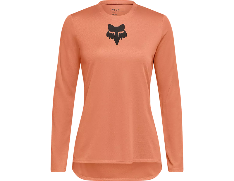 Balfes Bikes Fox Racing Women's Ranger Fox Head Long Sleeve Jersey in Coral | Free postage over £30, £10 off first order, price match & 0% finance.