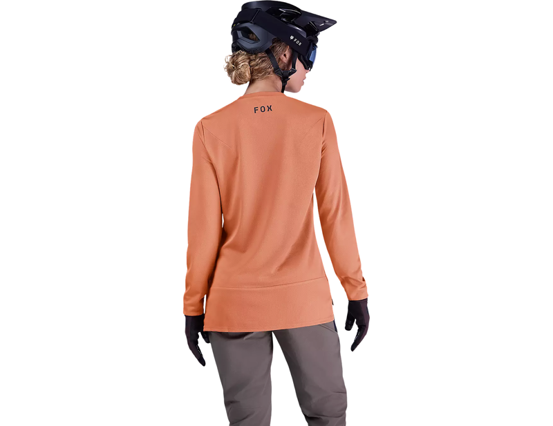 Fox Racing Women's Ranger Fox Head Long Sleeve Jersey in Coral-3