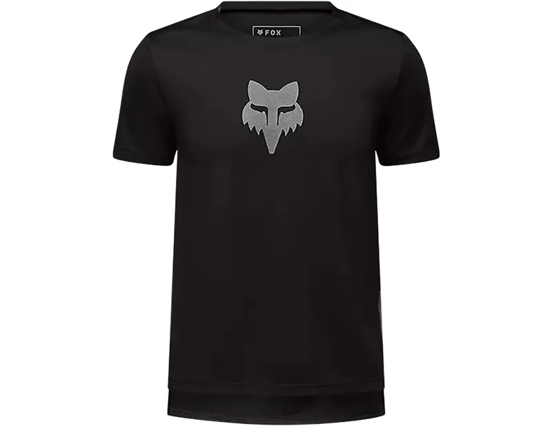 Fox Clothing Youth Ranger Fox Head short sleeved Jersey in black