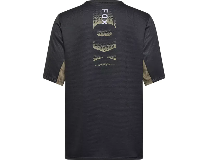 Fox Racing Youth Defend Park Short Sleeve Jersey in Black-1