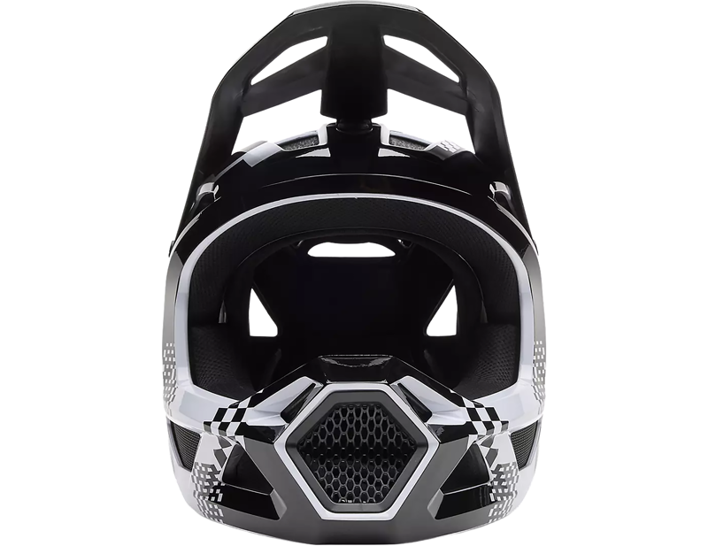 Fox Rampage Digi Image MTB Helmet in Black/White-2