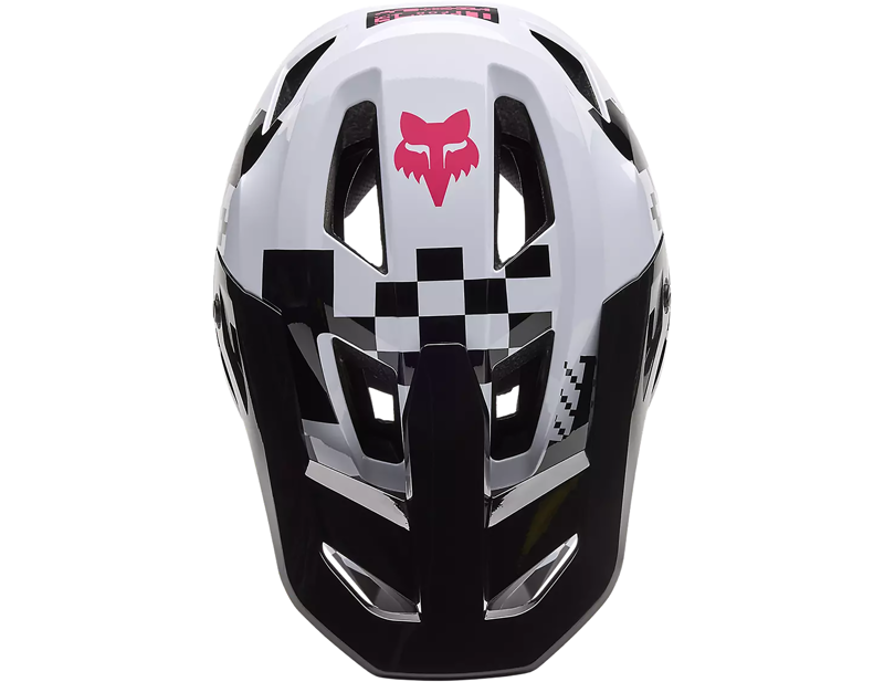 Fox Rampage Digi Image MTB Helmet in Black/White-3