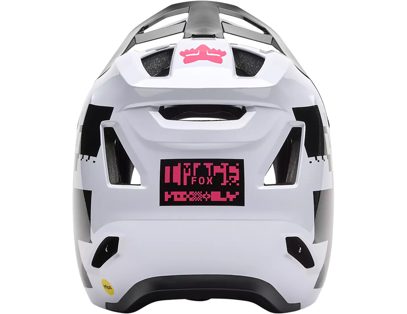 Fox Rampage Digi Image MTB Helmet in Black/White-4