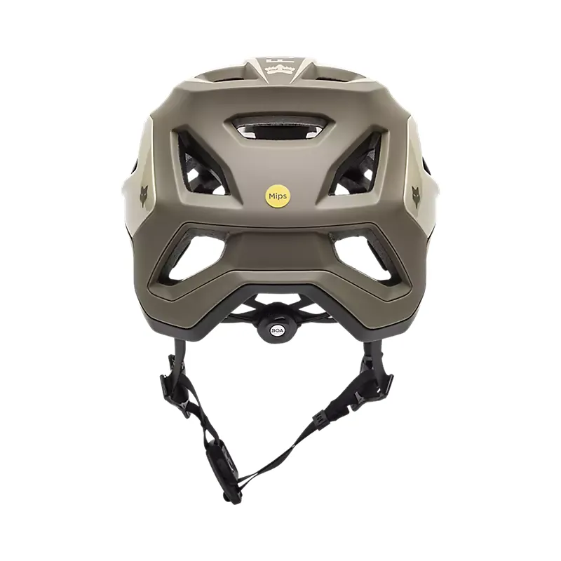 Fox Racing Speedframe Pro Defy Helmet in Cream-3
