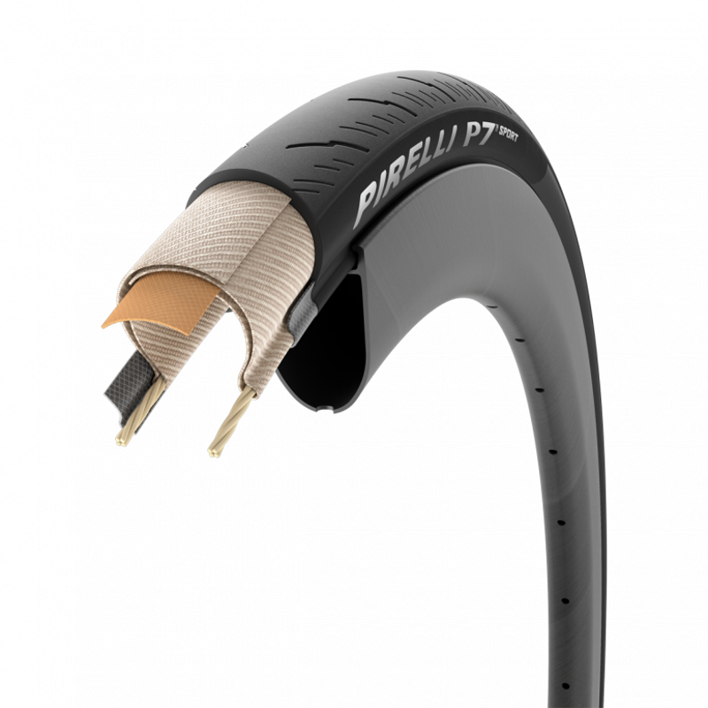 Pirelli P7 Sport 700x24-35c Tyre in Black-4