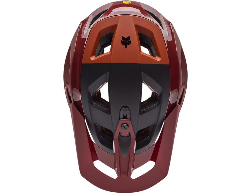 Fox Speedframe RS Paranoid MTB Helmet in Rust Brown-2