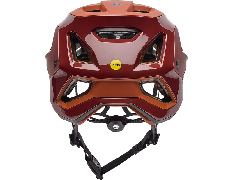 Fox Speedframe RS Paranoid MTB Helmet in Rust Brown-3