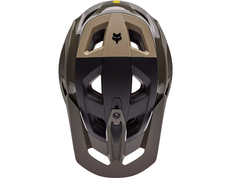 Fox Speedframe RS Paranoid MTB Helmet in Military Green-2