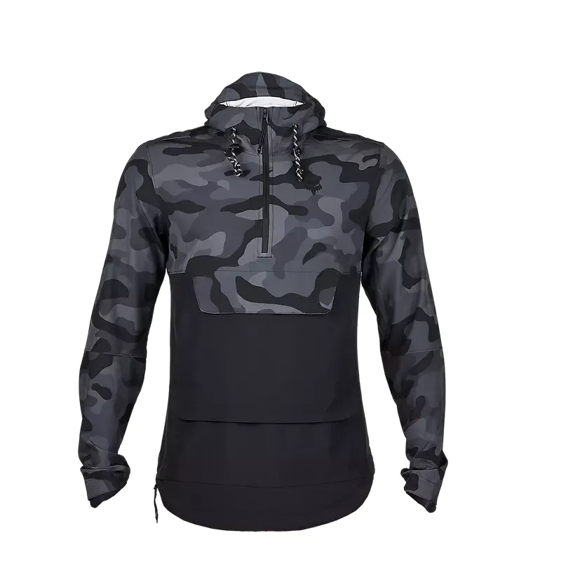 Fox Racing Ranger Wind Pullover Hoodie in Black Camouflage 