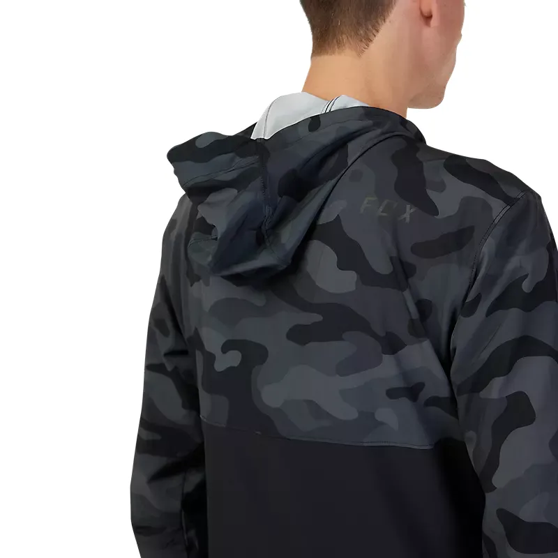 Fox Racing Ranger Wind Pullover Hoodie in Black Camouflage -2