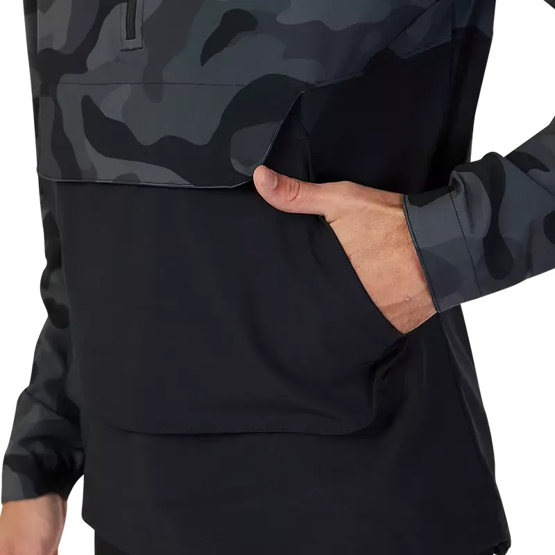 Fox Racing Ranger Wind Pullover Hoodie in Black Camouflage -4
