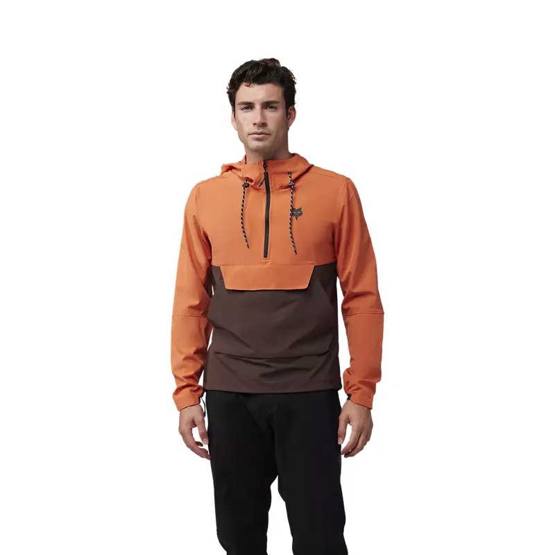 Fox Racing Ranger Wind Pullover Jacket in Atomic Orange-2