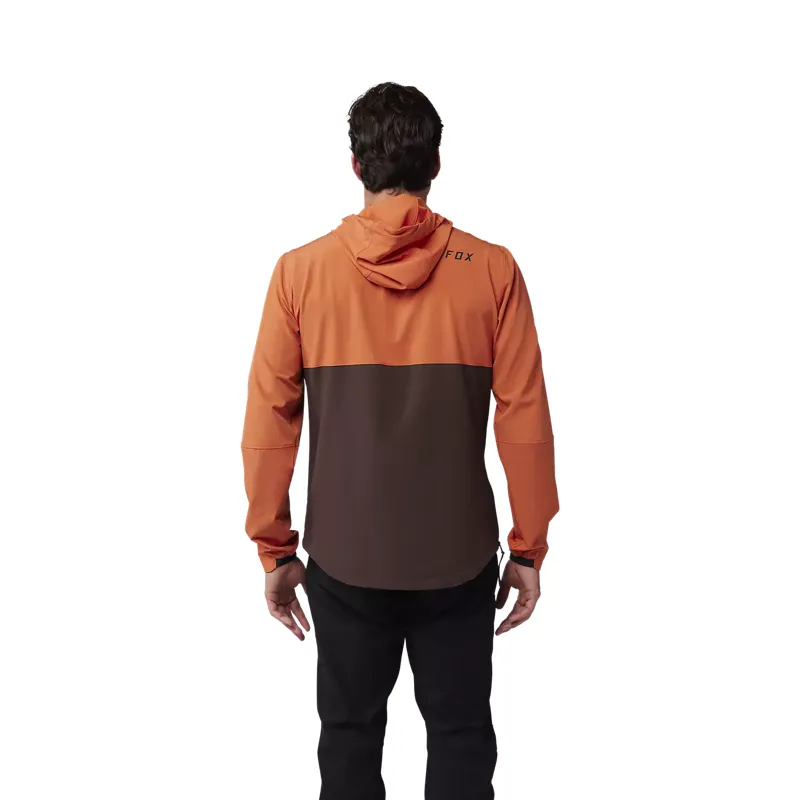 Fox Racing Ranger Wind Pullover Jacket in Atomic Orange-3